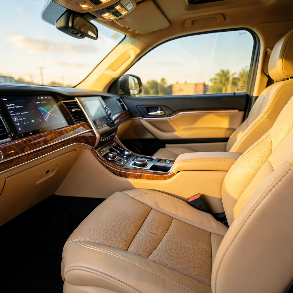 Tableau de bord modernisé de la Sequoia 2023, alliant style et fonctionnalité. #VoitureToyota