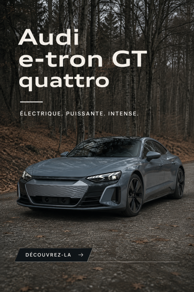 Audi e-tron GT quattro, une berline électrique au design élégant