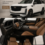 Vue extérieure de la Cadillac Escalade by Mansory, SUV de luxe