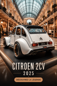 Citroën 2CV 2025, un design moderne alliant vintage et tendance