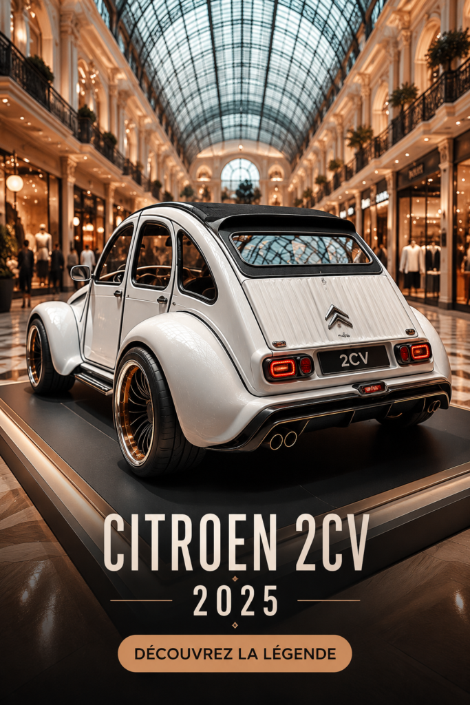 Citroën 2CV 2025, un design moderne alliant vintage et tendance