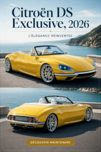 Image de la Citroën DS Exclusive 2026, une voiture au design innovant et élégant.