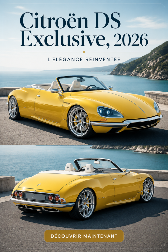 Image de la Citroën DS Exclusive 2026, une voiture au design innovant et élégant.