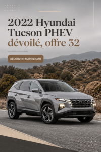 Hyundai Tucson PHEV en stationnement, prêt à l'aventure