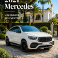 Vue extérieure de la Mercedes-AMG GLE53 Coupe 2021, mettant en avant son design élégant.