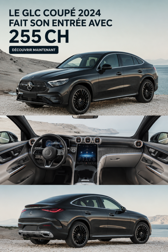 Mercedes-Benz GLC Coupe 2024 en pleine vue, affichant son design élégant.
