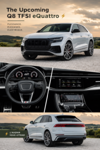 Audi Q8 TFSI eQuattro en exposition, SUV moderne avec un design futuriste et élégant