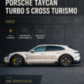 Porsche Taycan Turbo S Cross Turismo 2022, voiture de luxe et de performance.