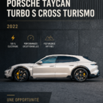 Porsche Taycan Turbo S Cross Turismo 2022, voiture de luxe et de performance.