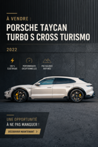 Porsche Taycan Turbo S Cross Turismo 2022, voiture de luxe et de performance.