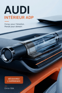 L'intérieur élégant et moderne de l'Audi ADP, mettant en avant son design raffiné.