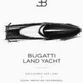 Bugatti Land Yacht sur une route pittoresque