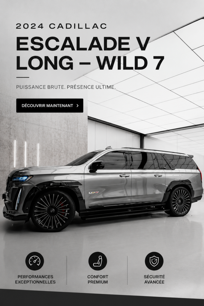 Cadillac Escalade V 2024, un SUV luxe et design