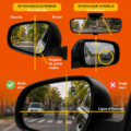 Femme au volant appliquant des conseils de sécurité routière