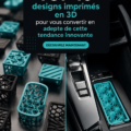 Création en 3D moderne apportant une touche esthétique à un intérieur.