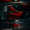 Une magnifique Ferrari F40, emblème de l'ingénierie automobile.