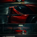 Une magnifique Ferrari F40, emblème de l'ingénierie automobile.