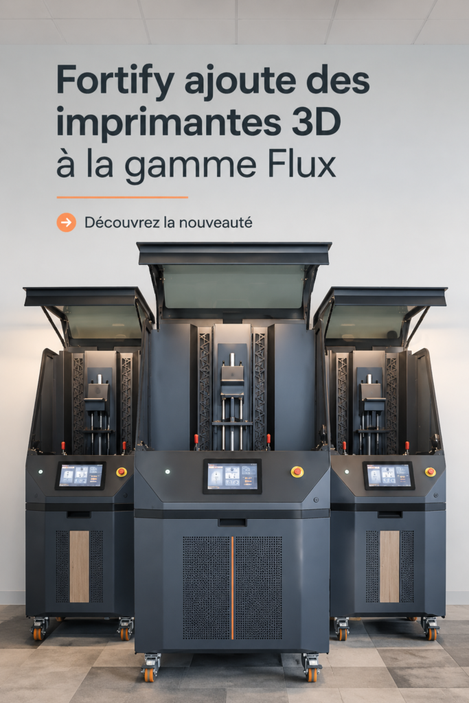 Présentation d'imprimantes 3D de la gamme Flux de Fortify
