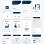 Exemple d'application de réservation de taxi avec un kit UI convivial