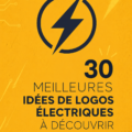 Exemple de logo électrique sur fond clair, moderne et dynamique.