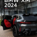 BMW XM 2024 garé sur une route pittoresque, mettant en valeur son design moderne