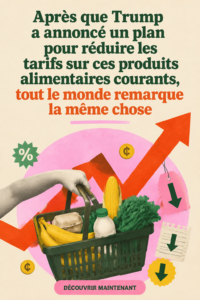Panier de courses rempli de produits frais, symbolisant des économies sur les courses.