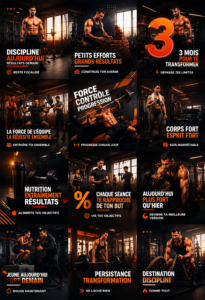 Femme s'entrainant au gym avec un smartphone montrant des vidéos de fitness
