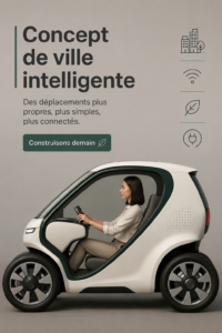 Image représentant une smart city, illustrant un environnement urbain moderne et connecté.