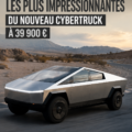 Image du Cybertruck Tesla, montrant son design futuriste et ses fonctionnalités innovantes.