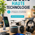 Sélection de gadgets high-tech modernes pour la maison et le quotidien.