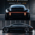 Berlina électrique Hyundai Ioniq 6 sur la route, mettant en avant son design moderne.
