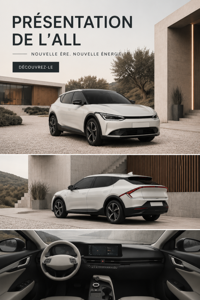 Kia EV6 100% électrique au design moderne sur route