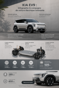 KIA EV9, la voiture électrique innovante avec un design moderne