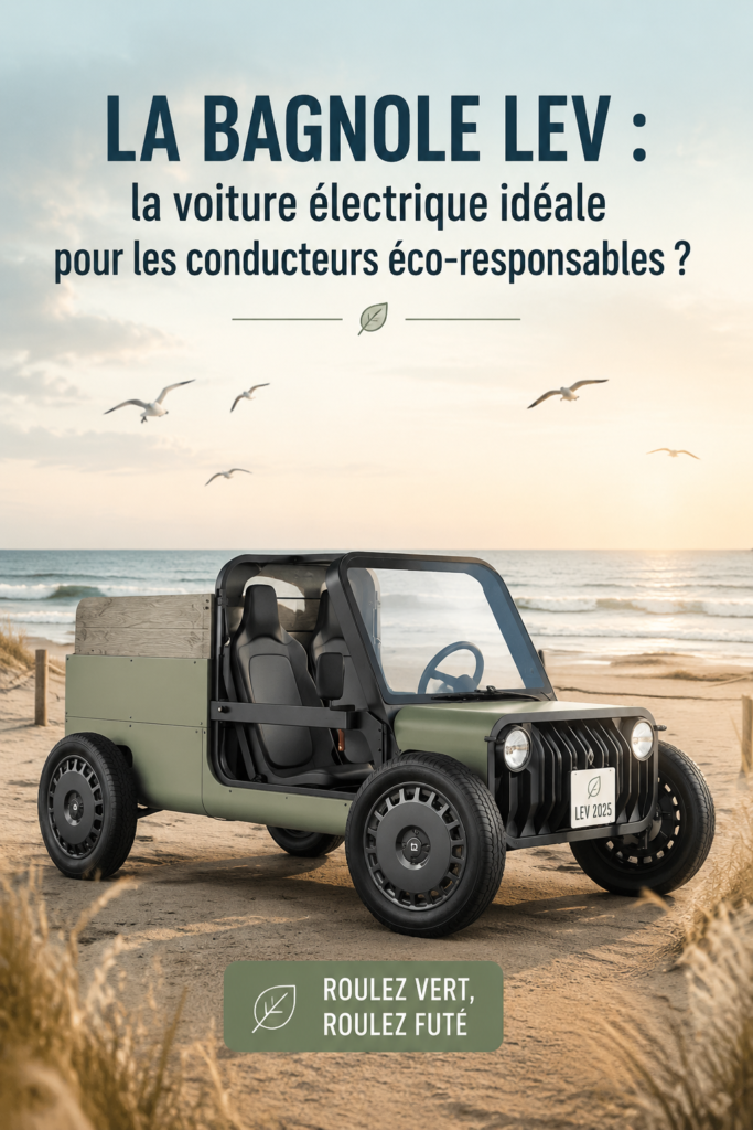 Kilow La Bagnole LEV, une voiture électrique moderne et écoresponsable.