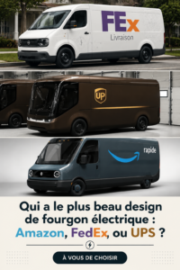 Comparaison de différents designs de camionnettes électriques de livraison