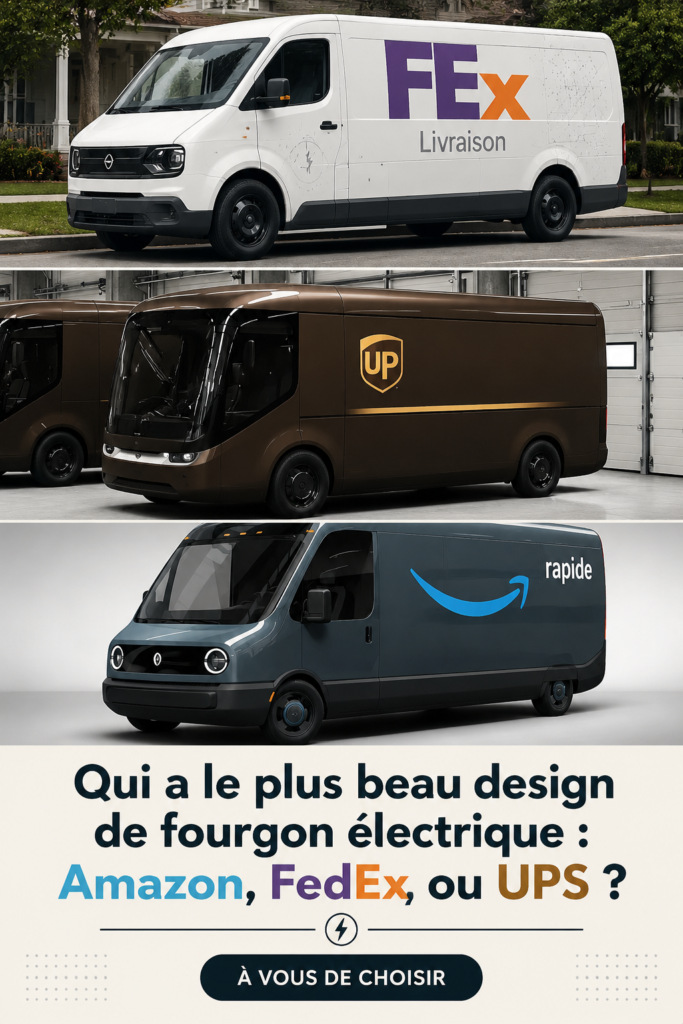 Comparaison de différents designs de camionnettes électriques de livraison