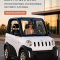 Un véhicule électrique moderne garé dans un environnement urbain