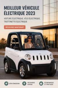Un véhicule électrique moderne garé dans un environnement urbain
