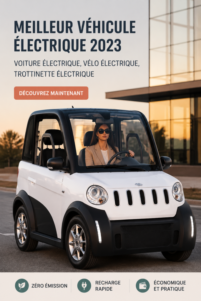 Un véhicule électrique moderne garé dans un environnement urbain