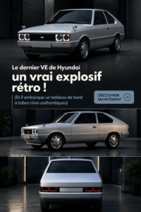 Nouvelle Hyundai EV au design rétro avec tableau de bord à tubes nixie