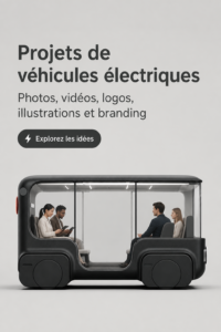 Un projet de voiture électrique modernisée montrant l'innovation technologique.