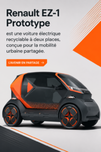 Renault EZ-1 prototype électrique, recyclable et conçu pour la mobilité urbaine