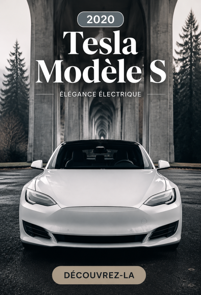 Image de la Tesla Model S 2020, une voiture électrique alliant luxe et performance.
