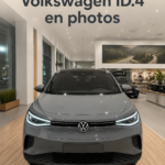 Photo d'un Volkswagen ID.4 en couleur Moonstone Grey, élégant et moderne.