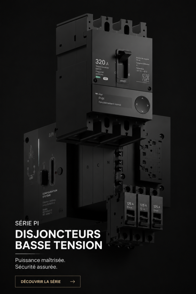 Disjoncteur basse tension iF Design installé dans un intérieur moderne
