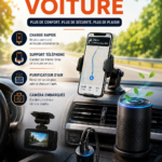 Une voiture électrique moderne avec des gadgets innovants