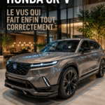 Vue extérieure du Honda CR-V 2026, un SUV moderne et élégant.