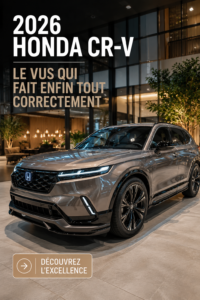 Vue extérieure du Honda CR-V 2026, un SUV moderne et élégant.