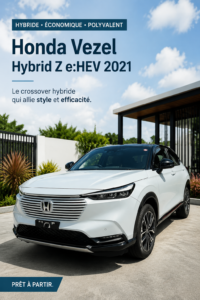 Honda Vezel Hybrid Z e:HEV 2021 avec un design moderne