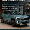 Kia Seltos 2025, SUV familial avec un intérieur spacieux et moderne.